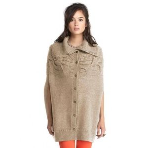 RACHEL RACHEL ROY Bohemian Chic Cable Cape S/M